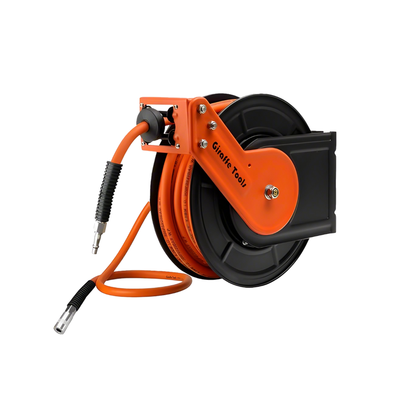 Retractable Air Hose Reel-Alloy Steel-3/8in-15m