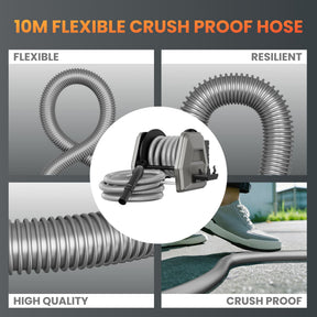 Retractable Vacuum Extension Hose Reel–10m–32mm