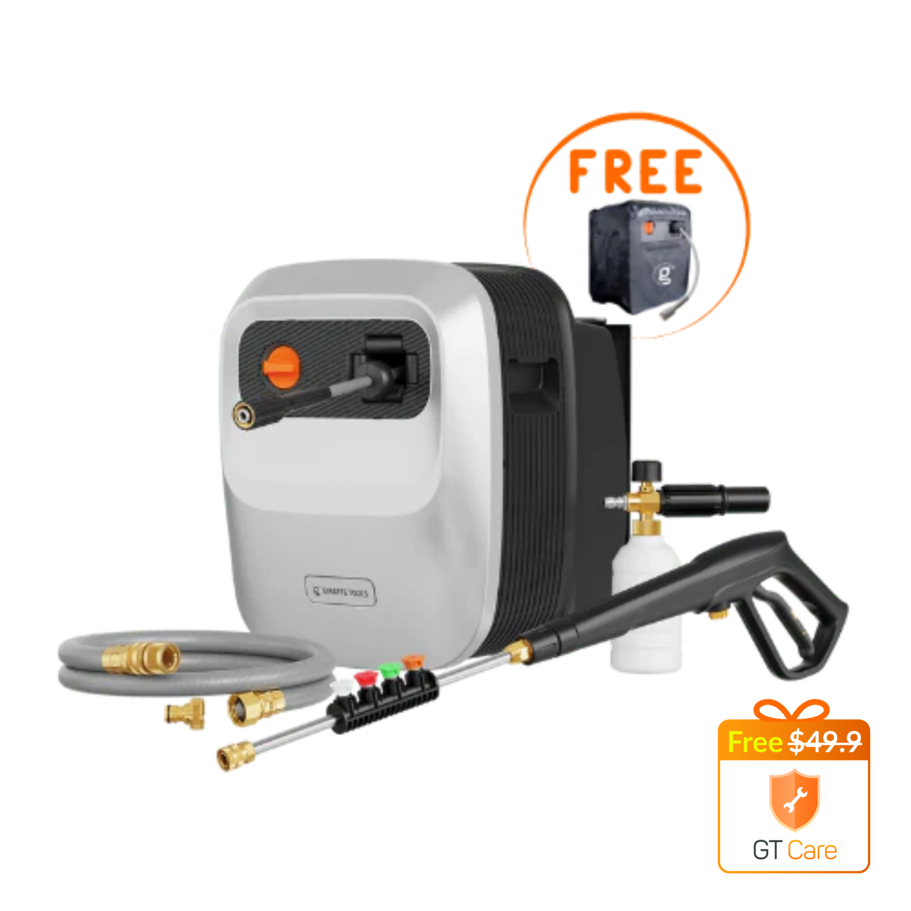 Grandfalls Retractable Pressure Washer Pro Features