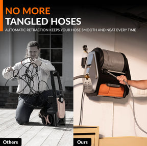 Grandfalls Retractable Pressure Washer Pro Hoses Features