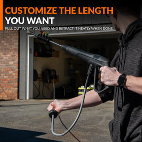 Grandfalls Retractable Pressure Washer Pro Length Features
