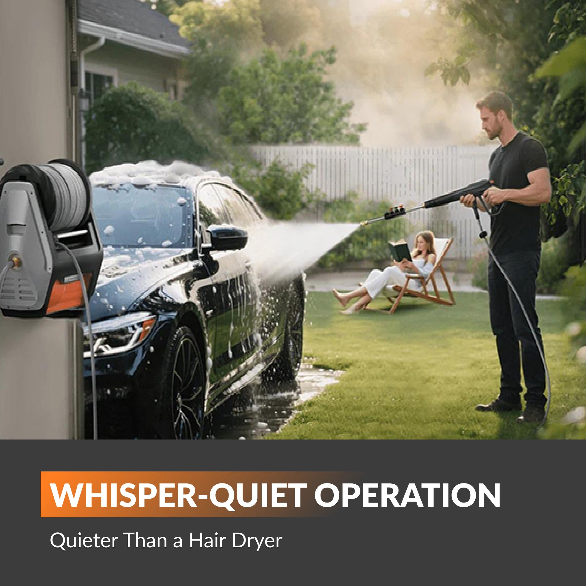 Grandfalls Retractable Pressure Washer Pro Features