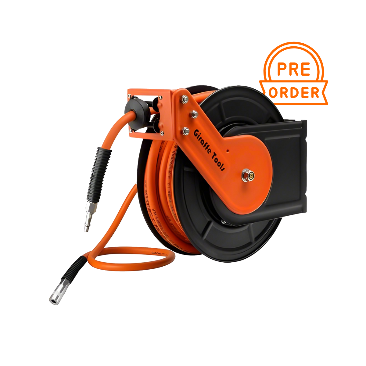 Retractable Air Hose Reel-Alloy Steel-3/8in-15m