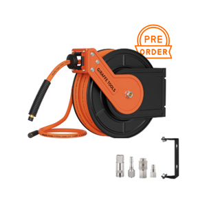Retractable Air Hose Reel-Alloy Steel-3/8in-15m
