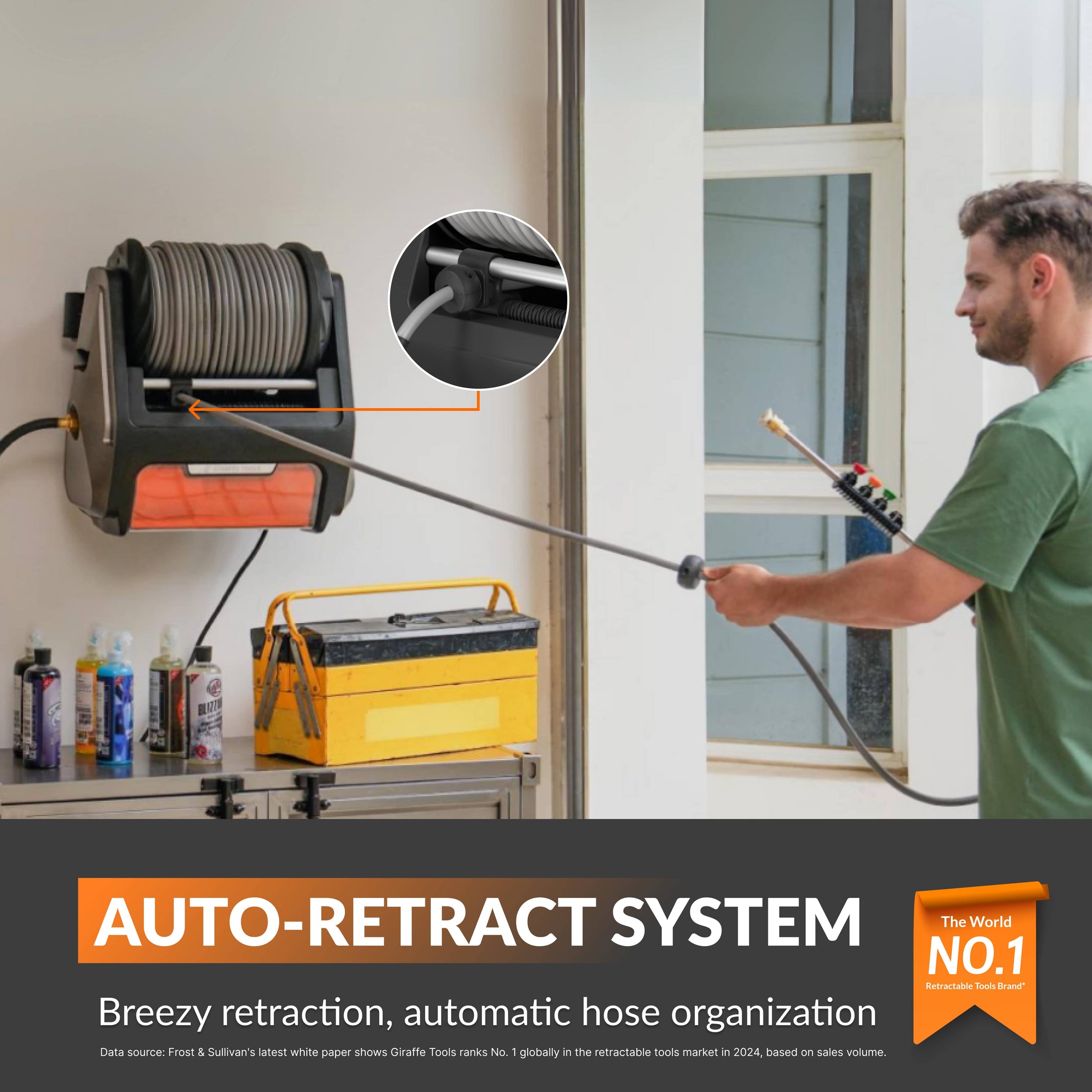 Grandfalls Retractable Pressure Washer Pro Features